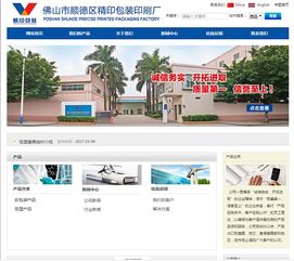 吸塑包裝網站建設作品賞析之佛山市順德區精印包裝印刷廠